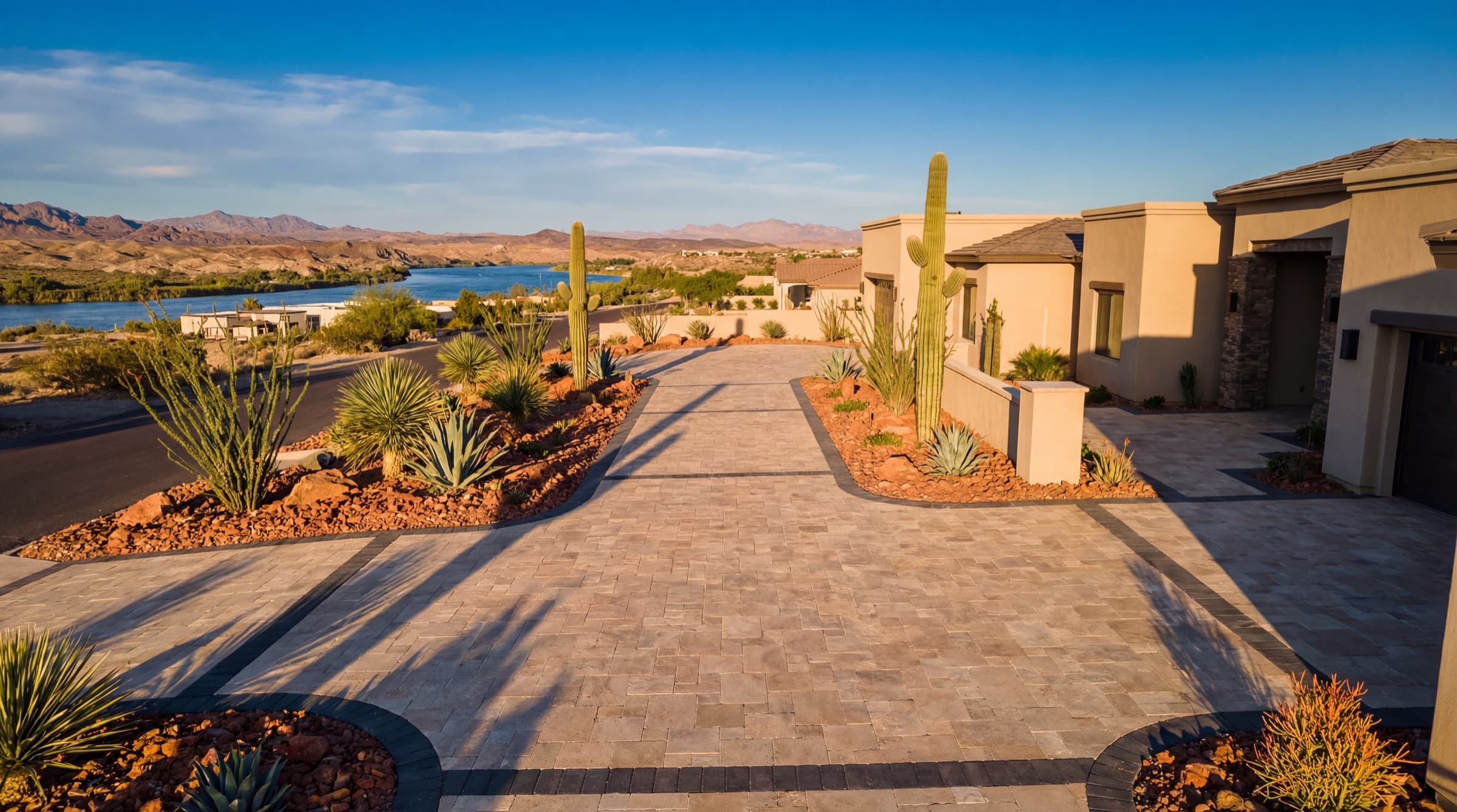 Paver installation and hardscaping project by Havasu Pavers in Lake Havasu City, Arizona