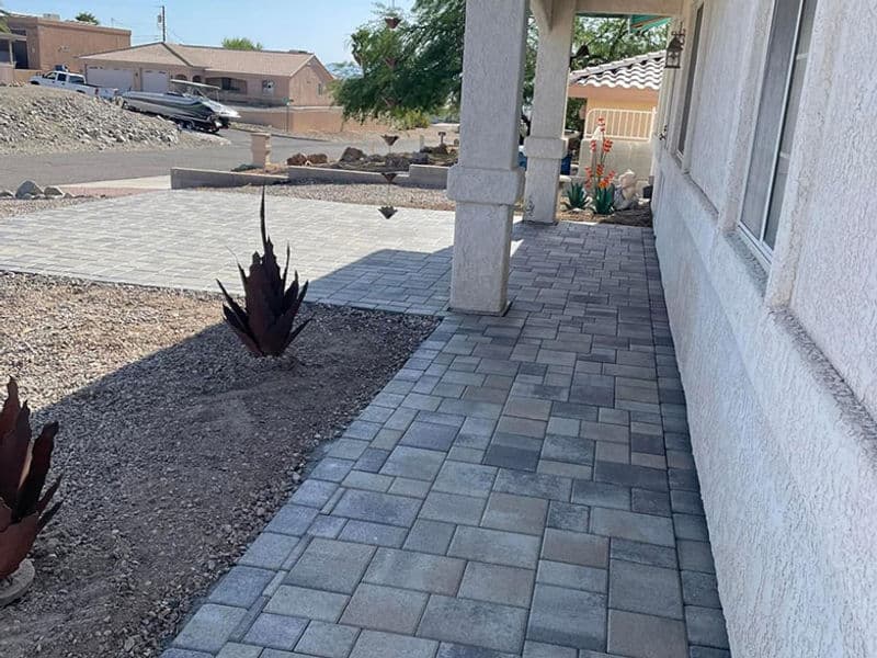 Paver Walkway & Front Entry