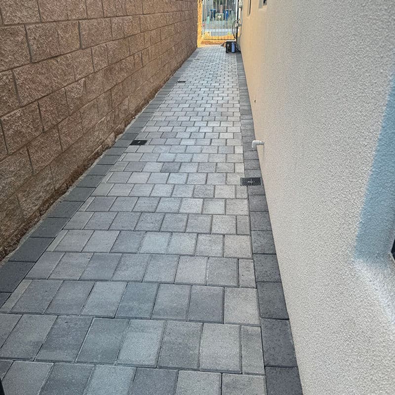 Side Yard Paver Walkway