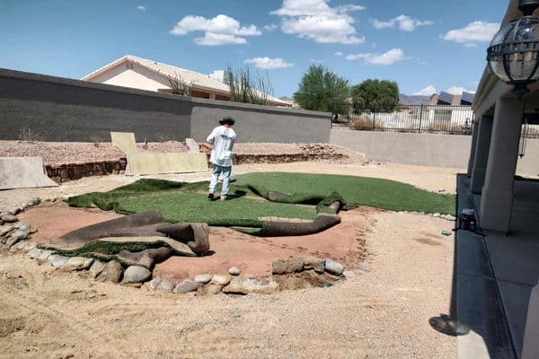 Grading project by Havasu Pavers in Lake Havasu City